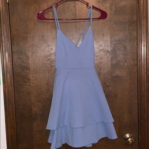 Baby blue formal dress